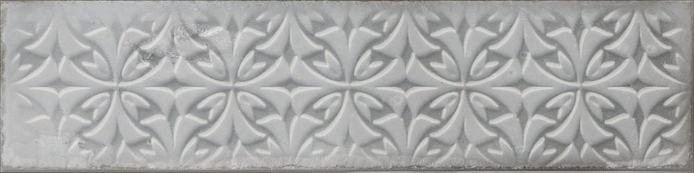 Декоративные элементы Cifre Drop Relieve Pearl Brillo, цвет серый, поверхность глянцевая, прямоугольник, 75x300
