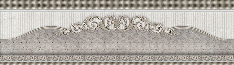 Бордюры El Molino Venecia Plata-Gris Cenefa, цвет серый, поверхность матовая, прямоугольник, 70x250