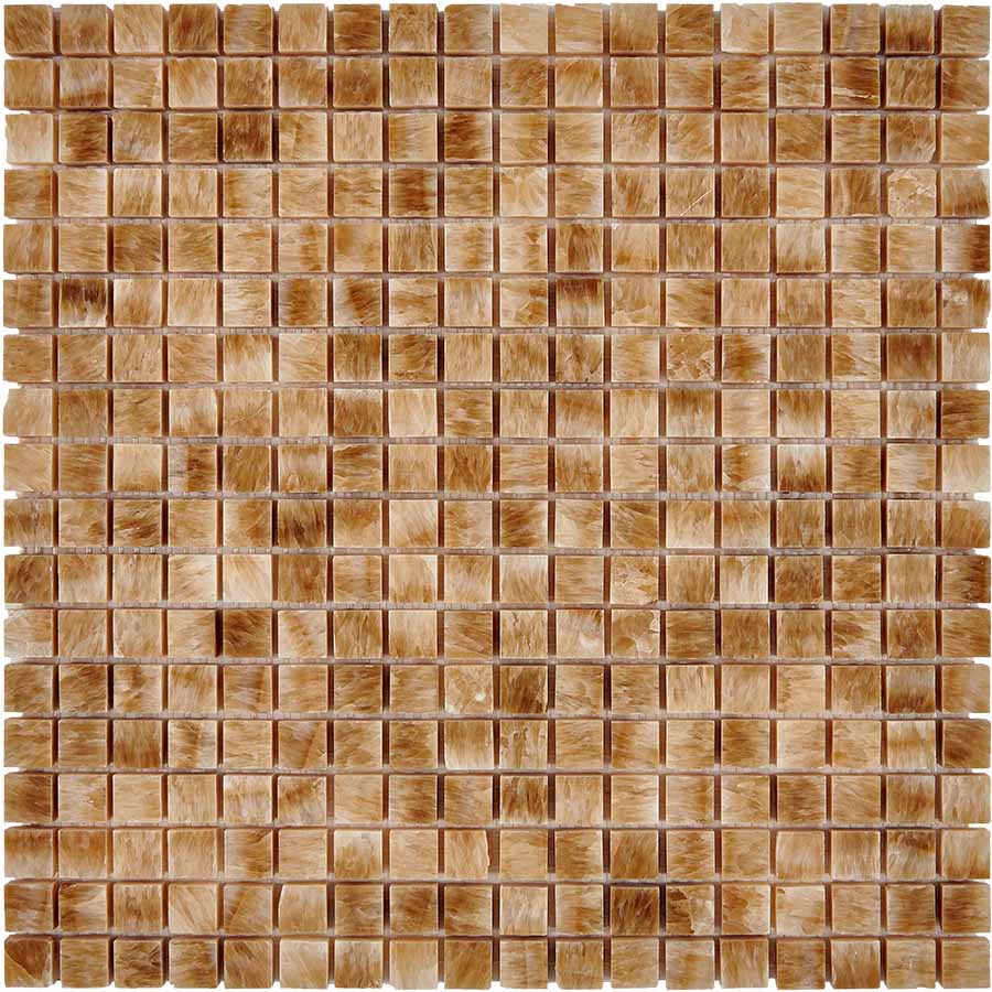 Мозаика Pixel Mosaic PIX202 Оникс (15x15 мм), цвет бежевый, поверхность глянцевая, квадрат, 305x305