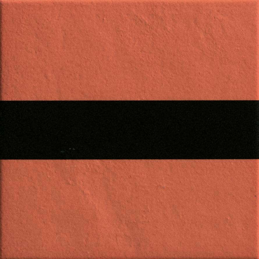 Декоративные элементы Mutina Margherita Line Ndm36, цвет чёрный терракотовый, поверхность матовая, квадрат, 205x205