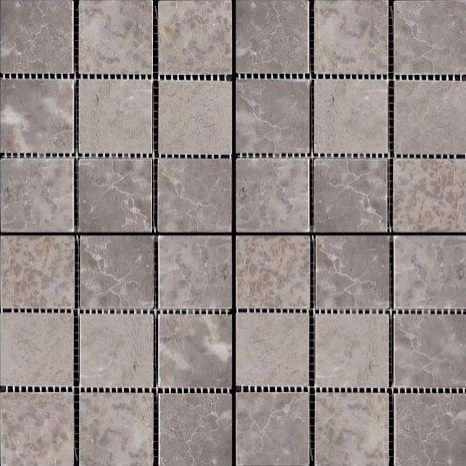 Мозаика Natural Mosaic Adriatica (4,8X4,8) 7M079-48P, цвет серый, поверхность полированная, квадрат, 305x305
