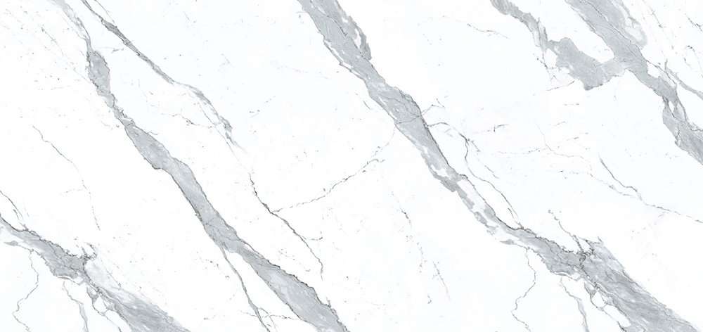 Широкоформатный керамогранит Apavisa Statuario Extra White Pol Bl-A, цвет белый, поверхность полированная, прямоугольник, 1200x2600