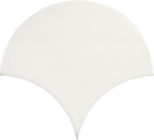 Керамическая плитка Carmen Escamas Dynamic Neutro, цвет белый, поверхность глянцевая, чешуя, 155x170