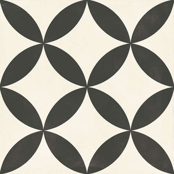 Керамогранит Emotion Hidraulicos Lanister Marfil, цвет бежевый чёрный, поверхность матовая, квадрат, 333x333