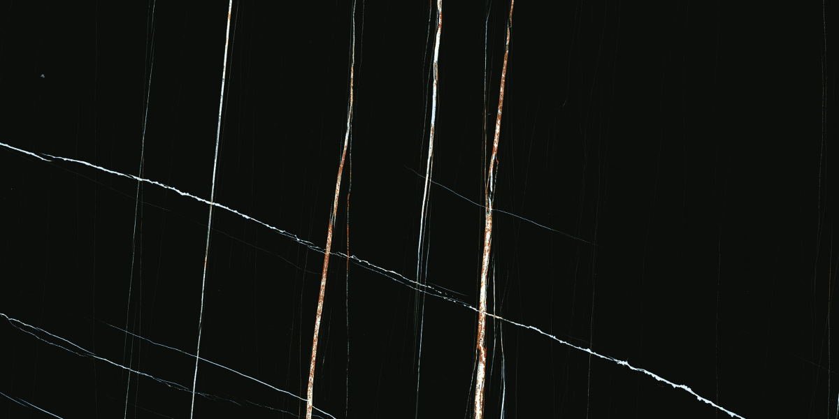 Широкоформатный керамогранит Arch Skin Stone Nero Marquina SF.SM.SN.NT 2400X1200X6, цвет чёрный, поверхность матовая, прямоугольник, 1200x2400