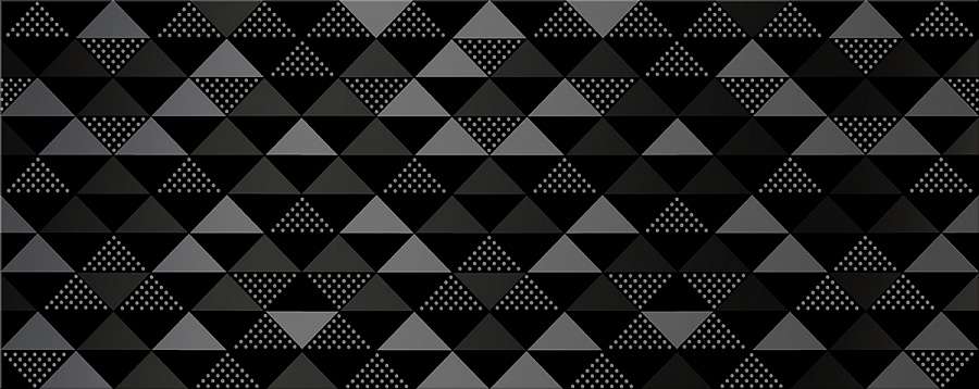 Декоративные элементы Azori Vela Nero Confetti, цвет чёрный, поверхность глянцевая, прямоугольник, 201x505