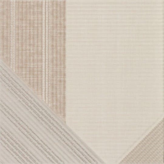 Керамическая плитка  Shapes 3 Stripes Mix Linen 187562, цвет бежевый, поверхность матовая, квадрат, 250x250