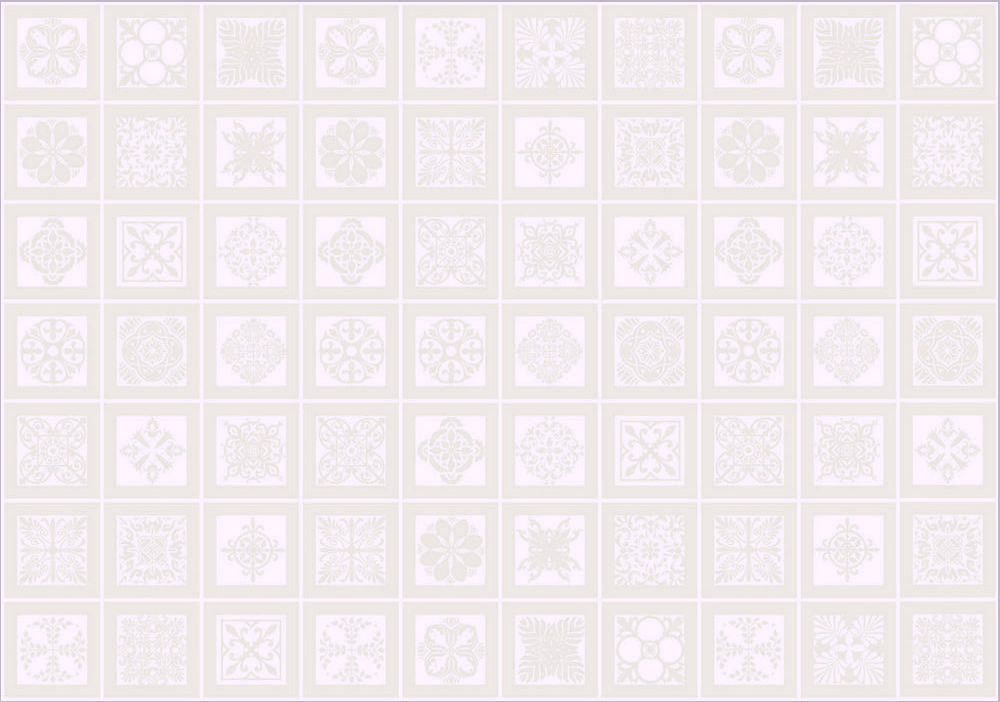 Керамическая плитка Piastrella Орнамент Флёр Люкс Верх, цвет бежевый, поверхность матовая, прямоугольник, 280x400