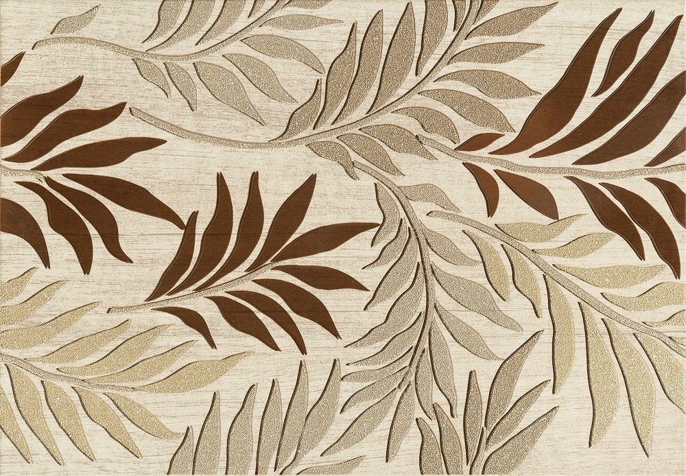 Декоративные элементы Tubadzin Pinia Bez Dec, цвет бежевый, поверхность глянцевая, прямоугольник, 250x360