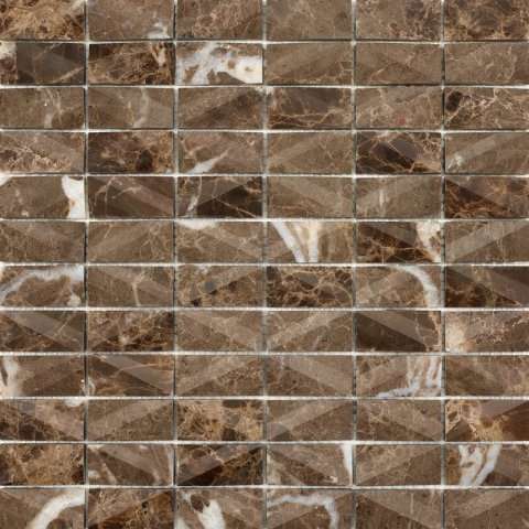 Мозаика Rocersa Mosaico Net Emperador, цвет коричневый, поверхность матовая, квадрат, 300x300