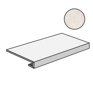 Ступени Sant Agostino GR.120 Set Concrete White CSAGRSCW12, цвет белый, поверхность матовая, прямоугольник с капиносом, 330x1200