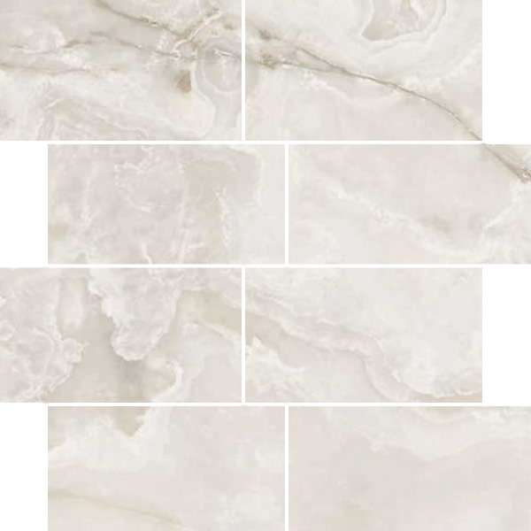 Декоративные элементы Casa Dolce Casa Onyx&More White Onyx Glossy 6mm Mur.(7,5X15) 767703, цвет белый, поверхность полированная, кабанчик, 300x300