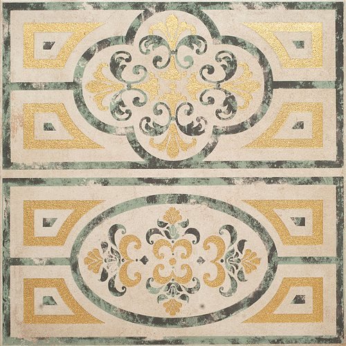 Декоративные элементы Arkadia Ornamenti Bc Verde Mod. Oro C, цвет бежевый, поверхность матовая, квадрат, 300x300