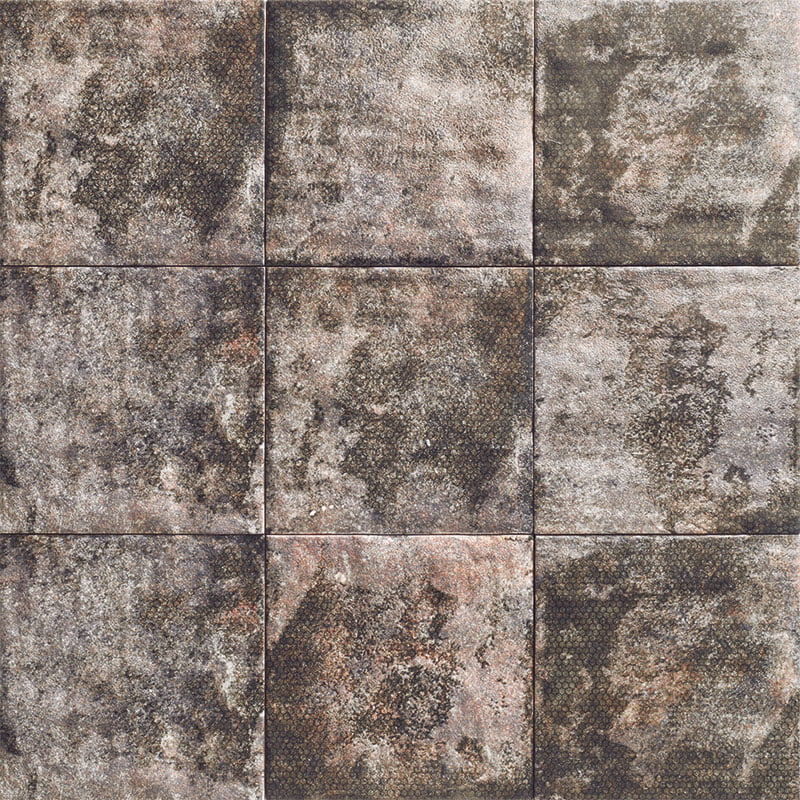 Керамическая плитка Mainzu Mandala Black Matt, цвет чёрный, поверхность сатинированная, квадрат, 200x200