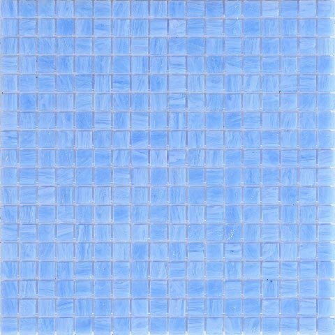 Мозаика Alma Mosaic Misty ME22, цвет голубой, поверхность глянцевая, квадрат, 295x295