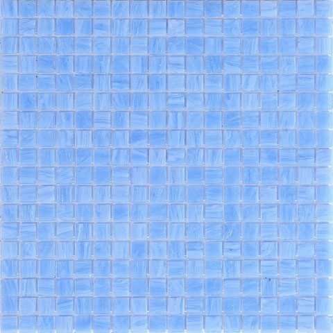 Мозаика Alma Mosaic Misty ME22, цвет голубой, поверхность глянцевая, квадрат, 295x295