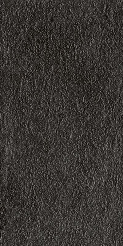 Керамогранит Imola AZMA RB12N RM, цвет чёрный, поверхность структурированная, прямоугольник, 600x1200