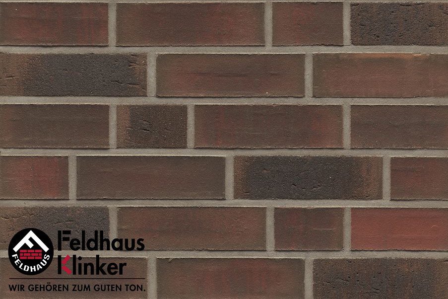 Клинкер Feldhaus Klinker Vascu Ardor Carbo R882NF14, цвет коричневый, поверхность матовая, под кирпич, 71x240