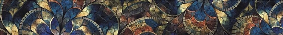 Панно Alma Mosaic Панно AP-723, цвет коричневый бежевый синий, поверхность глянцевая, прямоугольник, 2160x7750