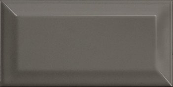 Керамическая плитка Equipe Metro Dark Grey 20903, цвет серый тёмный, поверхность глянцевая, кабанчик, 75x150