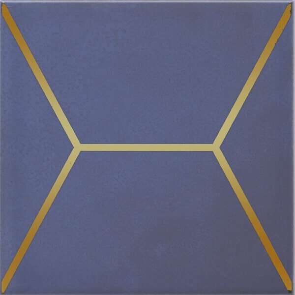 Декоративные элементы Kerama Marazzi Витраж Синий OP\C181\17065, цвет синий, поверхность глянцевая, квадрат, 150x150