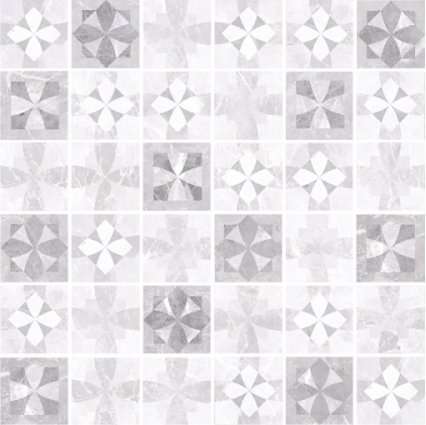 Декоративные элементы Керамин Ковры для пола Рива 1, цвет серый, поверхность матовая, квадрат, 300x300