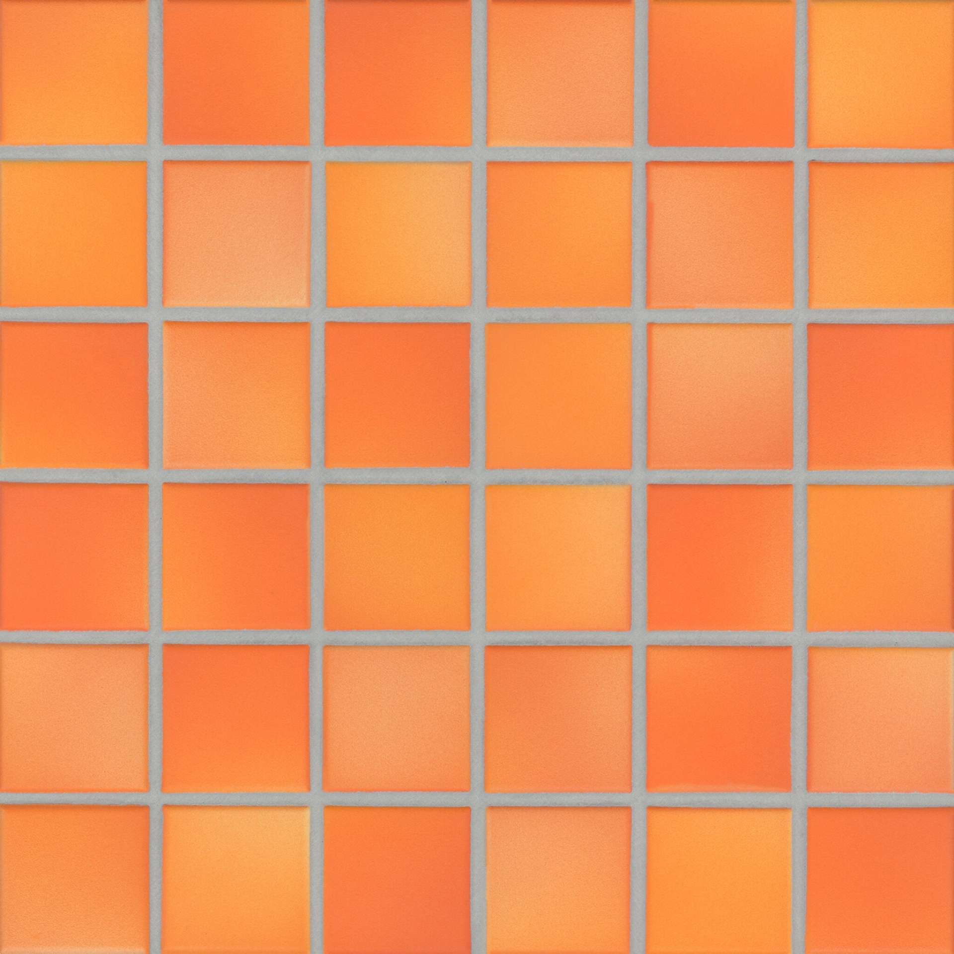 Мозаика Jasba Fresh Sunset Orange-Mix 41411H, цвет оранжевый, поверхность матовая, квадрат, 297x297