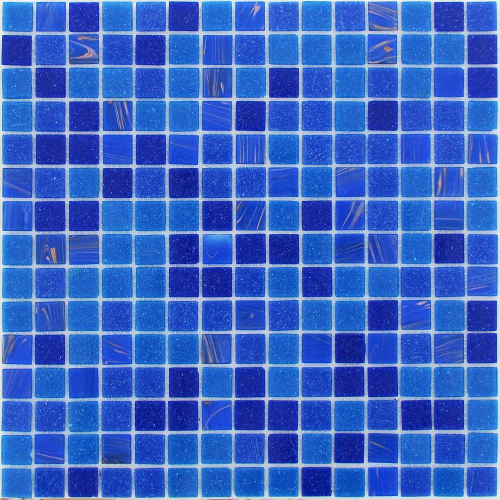 Мозаика Bonaparte Bonaparte Energy, цвет синий, поверхность глянцевая, квадрат, 327x327