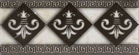 Бордюры Infinity Cenefa Latina, цвет чёрно-белый, поверхность глянцевая, прямоугольник, 120x300
