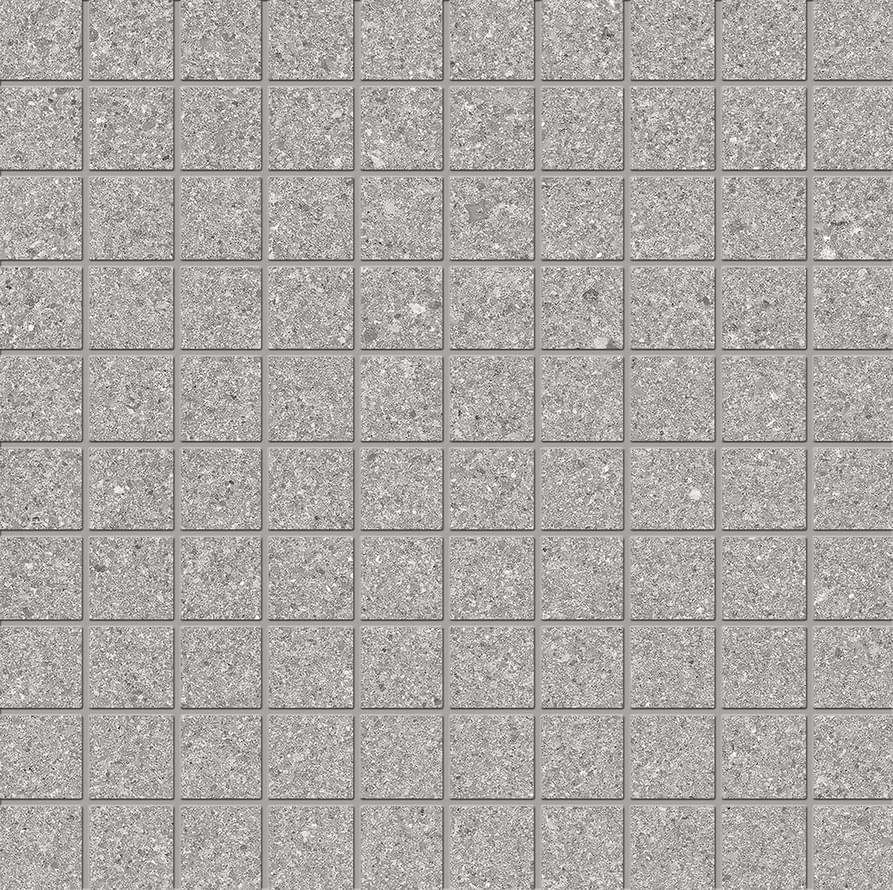 Мозаика Ergon Grainstone Mosaico Fine Grain Grey Naturale E0TE, цвет серый, поверхность натуральная, квадрат, 300x300