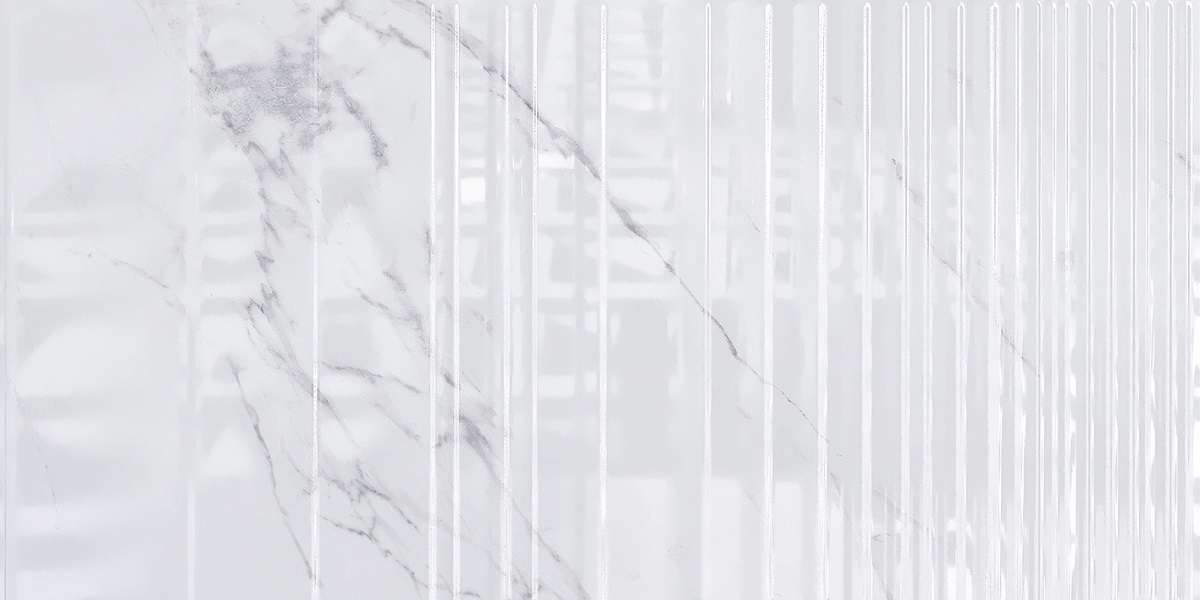 Керамическая плитка Axima Орлеан Белая Ррельеф, цвет белый, поверхность глянцевая рельефная, прямоугольник, 300x600