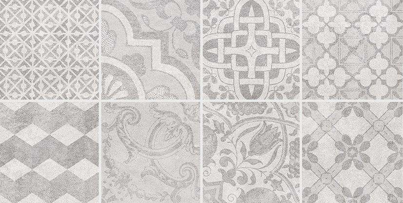 Декоративные элементы Laparet Bastion с пропилами мозаика серый 08-03-06-453, цвет серый, поверхность матовая, квадрат, 100x100