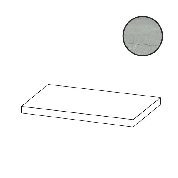Ступени Flaviker Double Angolare Top Dx Linear Mint Nat PF60014911, цвет серый, поверхность натуральная, прямоугольник, 320x1200