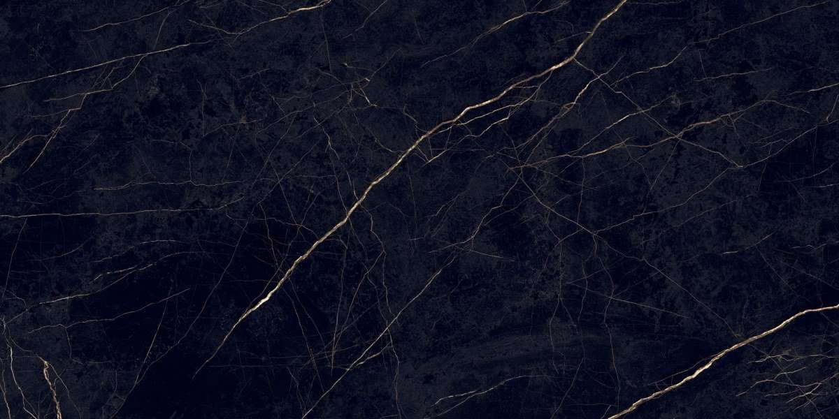 Керамогранит Flaviker Supreme Evo Noir Laurent Lux 0002511, цвет чёрный, поверхность полированная, прямоугольник, 600x1200