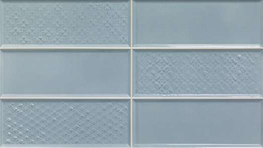 Керамическая плитка Porcelanosa Granada Sky 100305305, цвет голубой, поверхность глянцевая, прямоугольник, 250x443