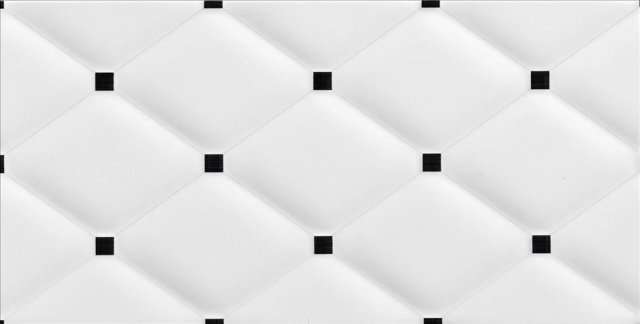 Керамическая плитка STN Ceramica Orion Classic, цвет чёрно-белый, поверхность глянцевая, прямоугольник, 250x500