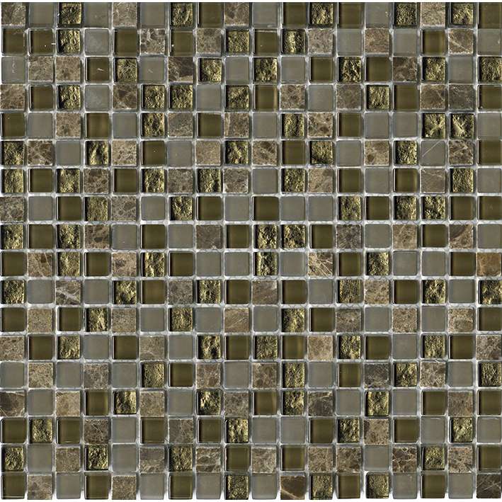 Мозаика L'Antic Colonial Eternity Emperador L242521811, цвет коричневый, поверхность глянцевая, квадрат, 297x297