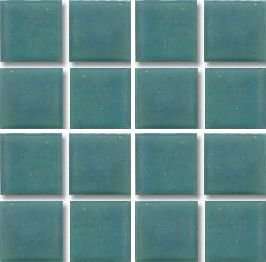 Мозаика Irida Glamour B10.126(1), цвет бирюзовый, поверхность глянцевая, квадрат, 318x318