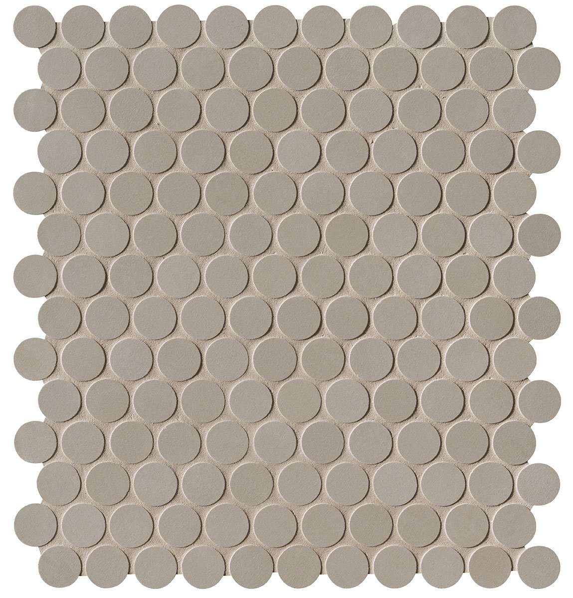 Мозаика Fap Milano&Floor Tortora Round Mosaico Matt fNSY, цвет серый, поверхность матовая, квадрат, 295x325