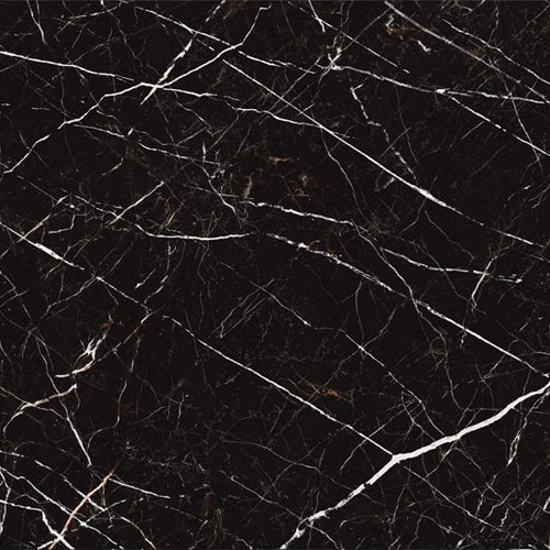 Керамогранит Идальго Гранит Пьетра MR черный, цвет чёрно-белый, поверхность матовая, квадрат, 600x600