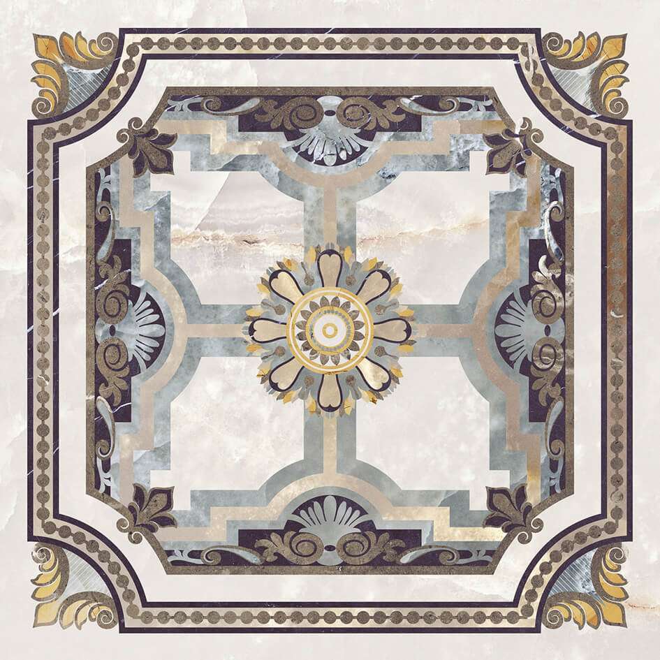 Декоративные элементы Aparici Magma Centro Pulido, цвет разноцветный, поверхность полированная, квадрат, 596x596
