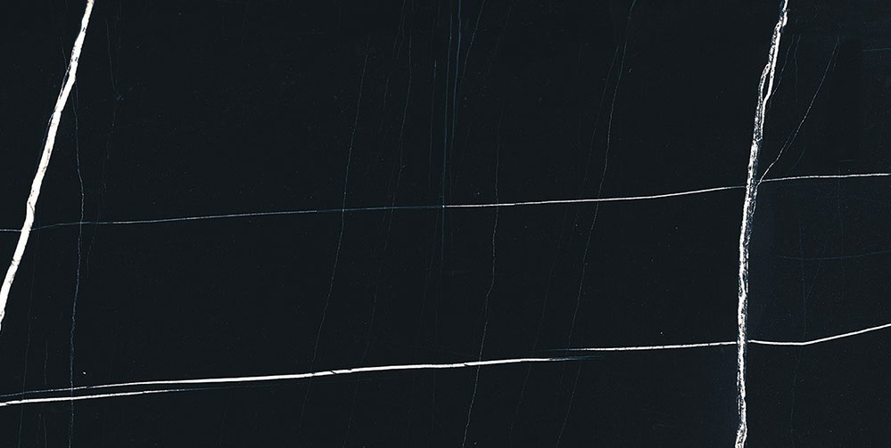 Керамогранит Mirage Jewels Moonless Luc Ret JW 17, цвет чёрный, поверхность полированная, прямоугольник, 600x1200