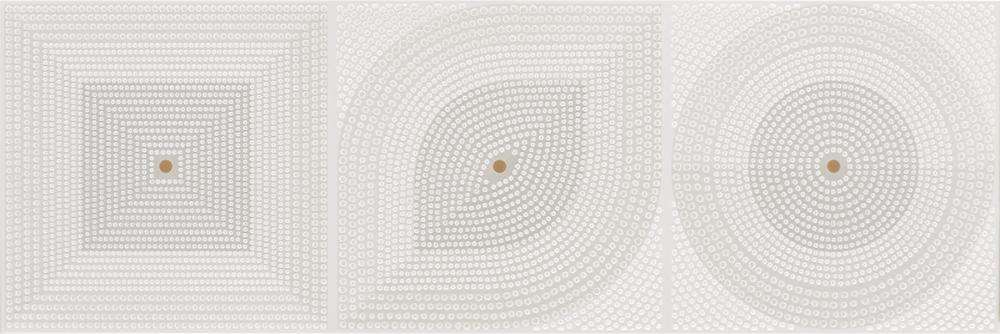 Декоративные элементы Serra Flavia Off White Geometric Decor, цвет белый, поверхность глянцевая, прямоугольник, 300x900