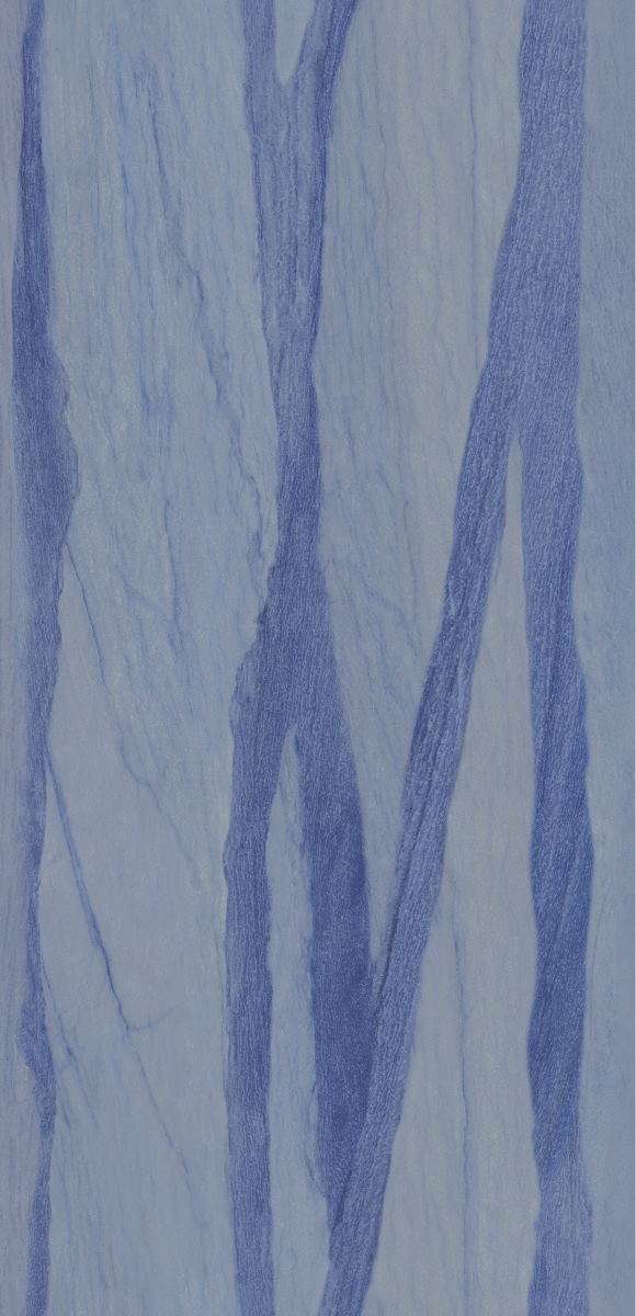 Широкоформатный керамогранит Urbatek Macauba Blue Polished B (6mm) 100275150, цвет синий, поверхность полированная, прямоугольник, 1500x3000