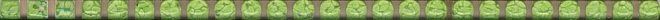 Бордюры Kerama Marazzi Карандаш Бисер фисташковый POD008, цвет зелёный, поверхность лаппатированная, прямоугольник, 6x200