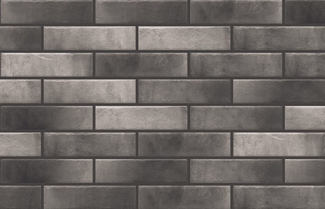 Клинкер Cerrad Retro Elewacja Brick Pepper, цвет серый, поверхность матовая, под кирпич, 65x245