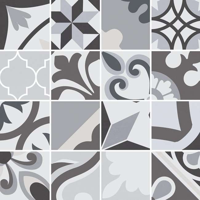 Мозаика Gaya Fores Lumier Mosaico Black, цвет серый, поверхность матовая, квадрат, 300x300