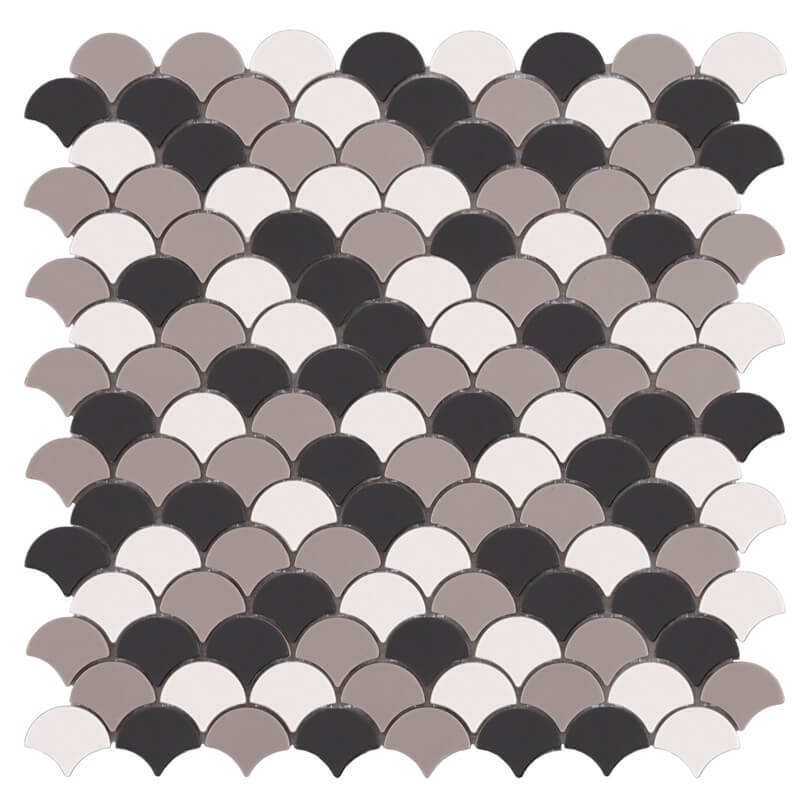 Мозаика Vidrepur Soul Black Mix, цвет разноцветный, поверхность глянцевая, прямоугольник, 307x317