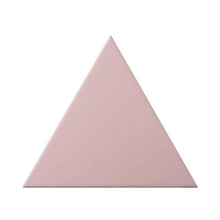 Керамическая плитка Petracers Triangolo Fondo Rosa, цвет розовый, поверхность глянцевая, квадрат, 170x170x150