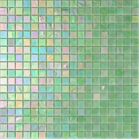 Мозаика Alma Mosaic Smalto SM17, цвет зелёный, поверхность глянцевая, квадрат, 150x150
